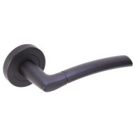 Internal Matt Black Lever Fire Door Handle with Latch and Hinges Pack - 75mm Latch - Tanaro - XL Joinery