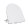 White Round Soft Close Toilet Seat with Quick Release - Tanya