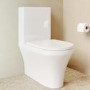 White Round Soft Close Toilet Seat with Quick Release - Tanya