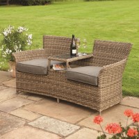 Rowlinson Tatton Rattan Garden Furniture Bench