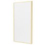 Rectangular Brass Backlit Heated Bathroom Mirror with Lights 700 x 400mm - Taurus