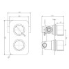 Thermostatic Concealed Shower Valve - Dual Function