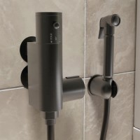 Gunmetal Grey Thermostatic Douche Shower / Bidet Shower Spray Kit - Arissa