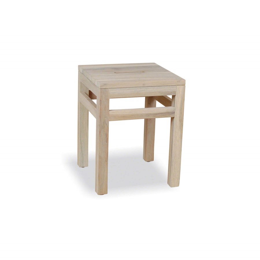 Teak Occasionals Square Stool