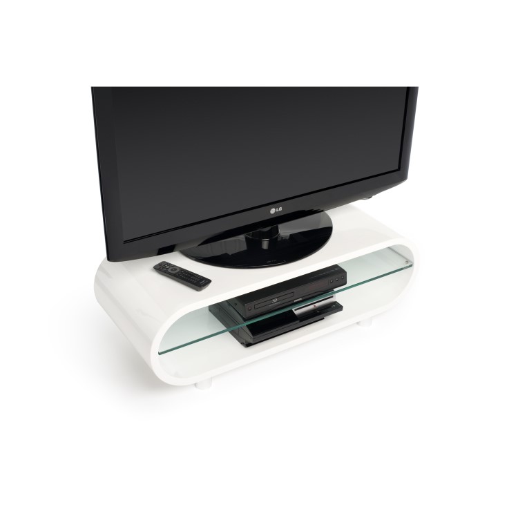 TechLink Ovid OV95 White TV Stand - Up to 50 Inch