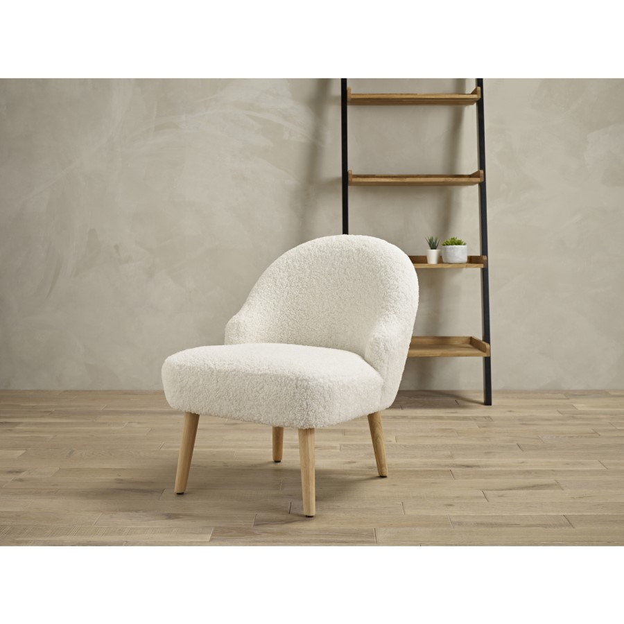 GRADE A1 - Ted Accent Armchair in White