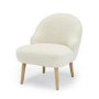 GRADE A1 - Ted Accent Armchair in White