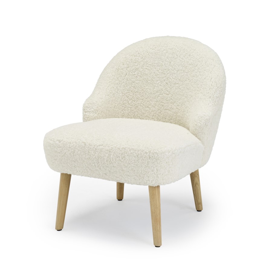 GRADE A1 - Ted Accent Armchair in White