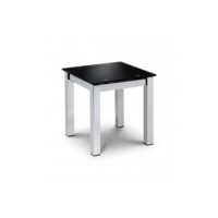 Julian Bowen Tempo Black Glass Lamp Table 