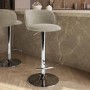 ONLY OPENED - Beige Woven Adjustable barstool- Tessa