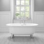 Warwick Traditional Freestanding Bath with Modern Chrome Feet- 1730 x 780 x 640mm