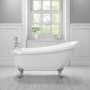 Winstanley Traditional Slipper Style Freestanding Bath with Ball & Claw Feet - 1690 x 720 x 770mm