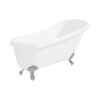 Winstanley Traditional Slipper Style Freestanding Bath with Ball &amp; Claw Feet - 1690 x 720 x 770mm