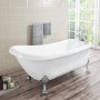 Kingham Traditional Slipper Style Freestanding Bath with Lion Feet - 1700 x 730 x 770mm