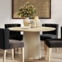 Round Ash Pedestal Dining Table - Seats 4 - Theodore
