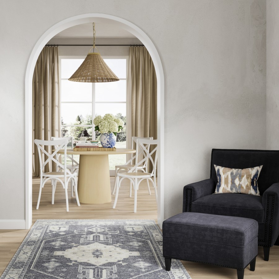 Round Ash Pedestal Dining Table - Seats 4 - Theodore