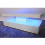 GRADE A1 - Tiffany White High Gloss Rectangular Coffee Table with LED Lighting 