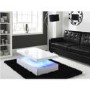 GRADE A1 - High Gloss White Coffee Table with LED lighting - Tiffany Range