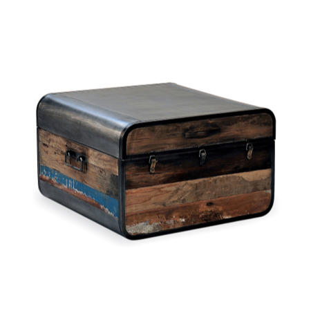 GRADE A2 - Recycled Boat Retro Trunk Coffee Table