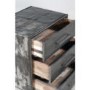 Recycled Boat and Drum Cube Side Table with 3 Drawers
