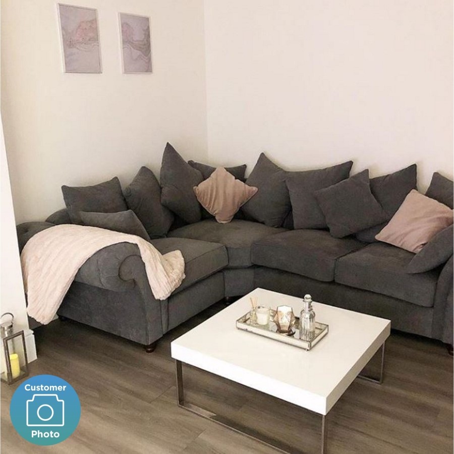 High Gloss Square White Coffee Table - Tiffany Range
