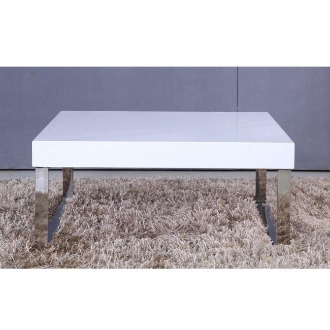 GRADE A2 - Tiffany White High Gloss Square Coffee Table 