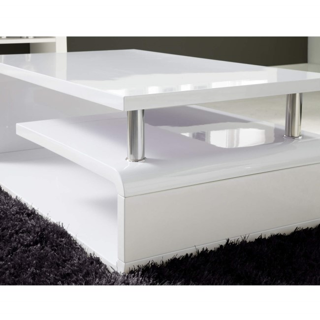 White High Gloss Coffee Table - Artemis Range