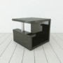 GRADE A1 - Artemis High Gloss Square Black Side Table