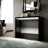High Gloss Black Console Table with LED Lighting - Tiffany Range