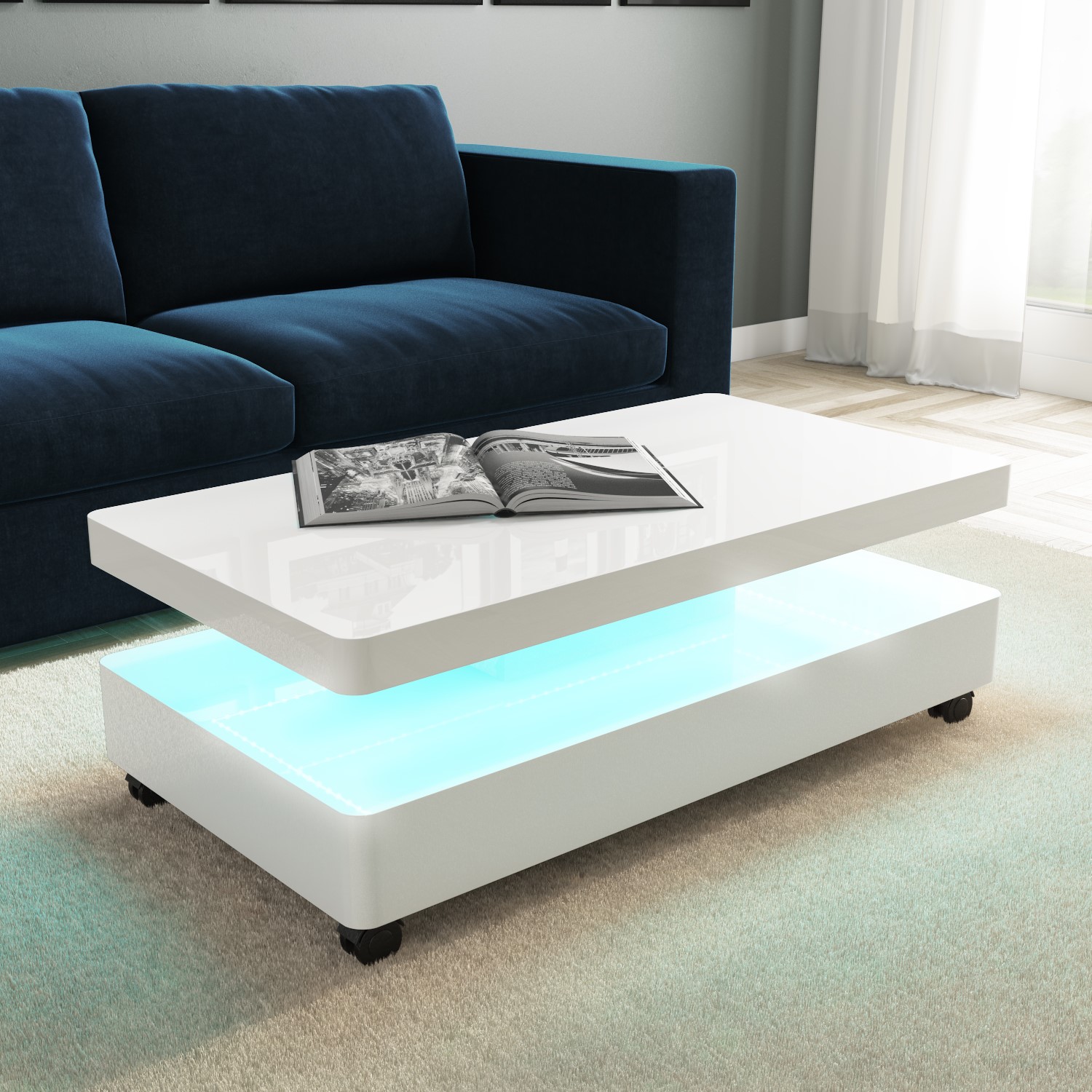 White Gloss Coffee Table With Led Lights Tiffany Furniture123 White Gloss Coffee Table With Led Lights Tiffany Furniture123