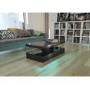 GRADE A2 - Tiffany Black High Gloss Rectangular Coffee Table with LED Lighting