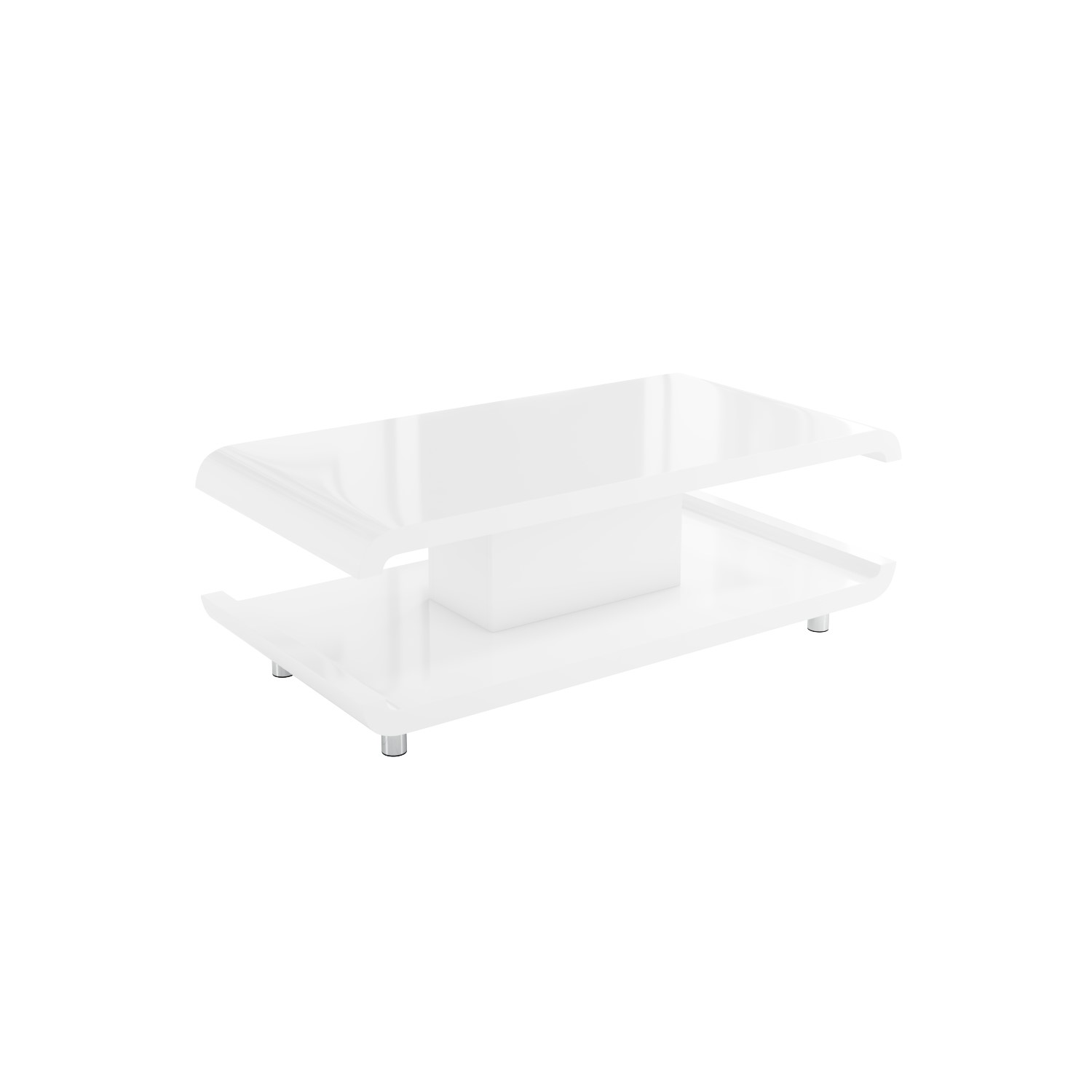 High Gloss White Coffee Table With Led Lighting Tiffany Range Furniture123