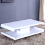 Tiffany White High Gloss Coffee Table with LED Lighting