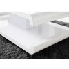 GRADE A1 - High Gloss White Coffee Table with LED Lighting - Tiffany Range