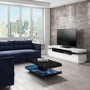 GRADE A2 - Gloss Black Coffee Table with LED Lighting - Tiffany