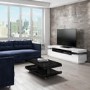 GRADE A2 - Gloss Black Coffee Table with LED Lighting - Tiffany