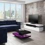 GRADE A2 - High Gloss Black Coffee Table with LED Lighting - Tiffany Range