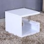 Artemis High Gloss White Side Table 