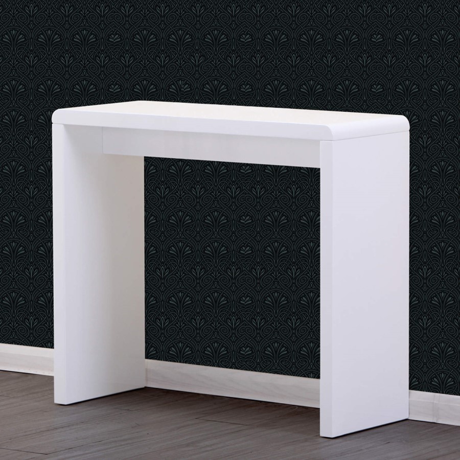 GRADE A1 - Tiffany White High Gloss Narrow Console Table