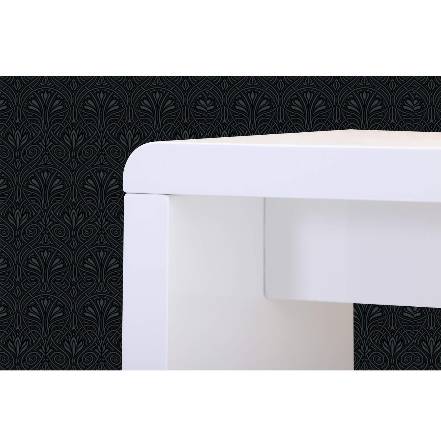 GRADE A1 Tiffany White High Gloss Narrow Console Table Furniture123