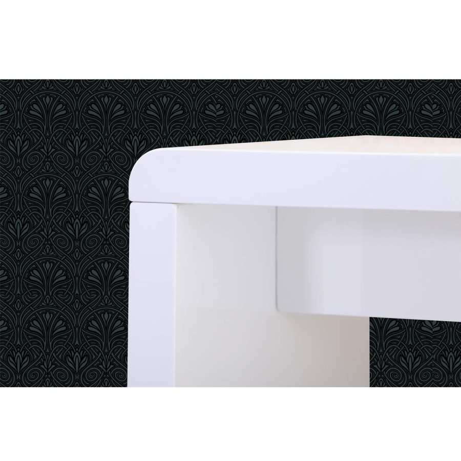 GRADE A1 - Tiffany White High Gloss Narrow Console Table