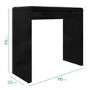 GRADE A1 - Narrow Black Gloss Console Table - Tiffany