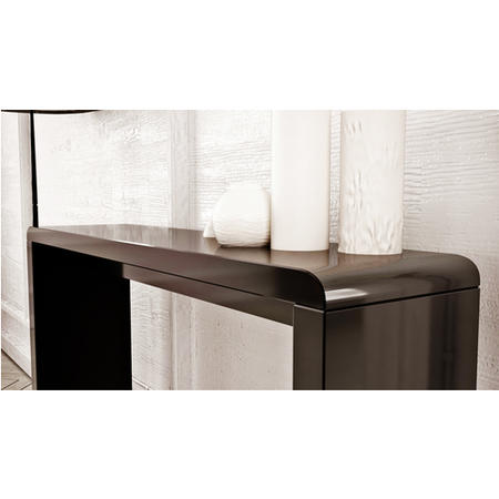 GRADE A1 - Narrow Black Gloss Console Table - Tiffany