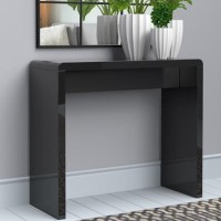 Tiffany Black High Gloss Narrow Console Table Tiffany Black High Gloss Narrow Console Table