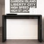 GRADE A1 - Tiffany Black High Gloss Narrow Console Table