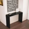 GRADE A1 - Tiffany Black High Gloss Narrow Console Table
