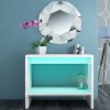 High Gloss White Console Table with LED Lighting - Tiffany Range