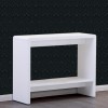 Tiffany White High Gloss LED Console Table 