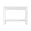 GRADE A1 - High Gloss White Console Table with LED Lighting - Tiffany Range