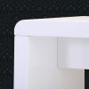 GRADE A1 - High Gloss White Console Table with LED Lighting - Tiffany Range